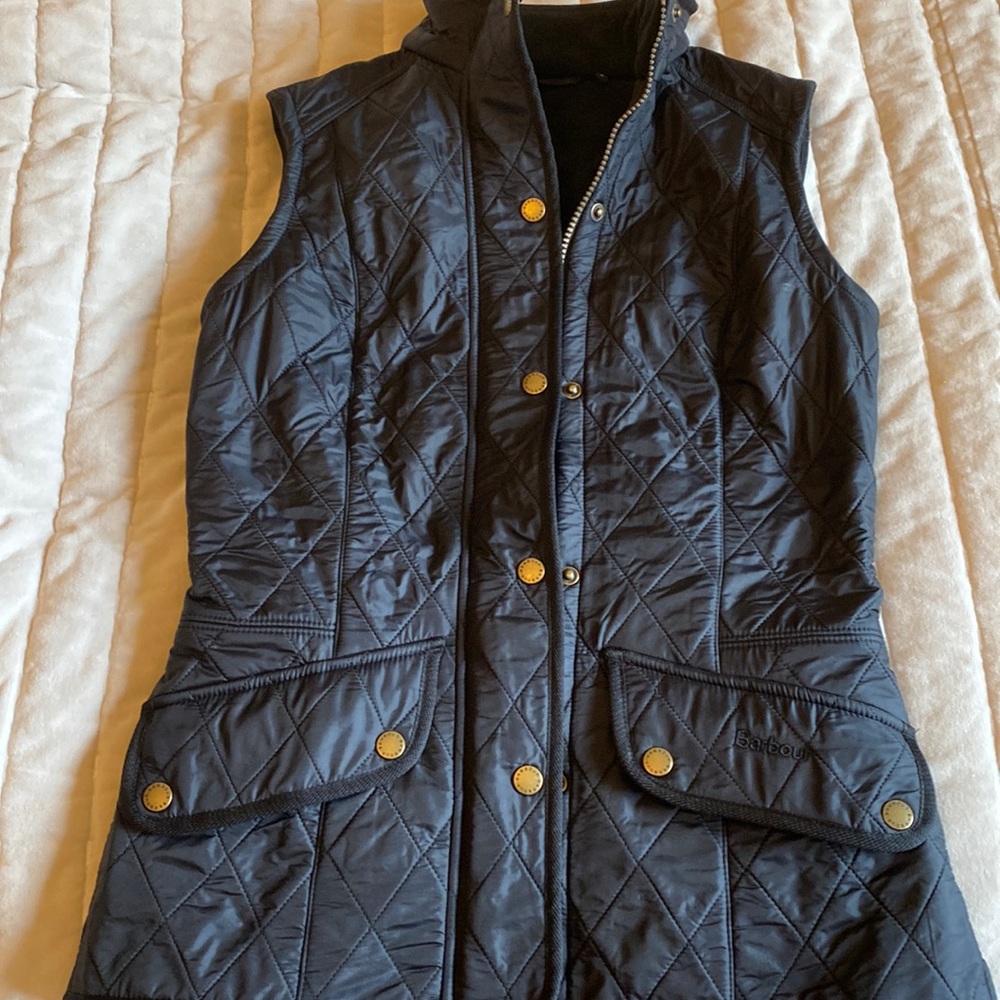 Barbour black vest